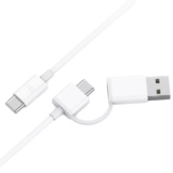 Кабель ZMI 2 in 1 USB+Type-C/Type-C 100см 2.1A 60W (AL311)